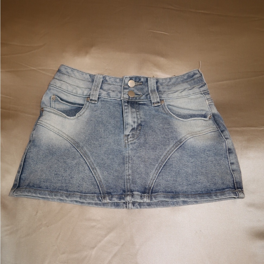 Denim Mini Skirt